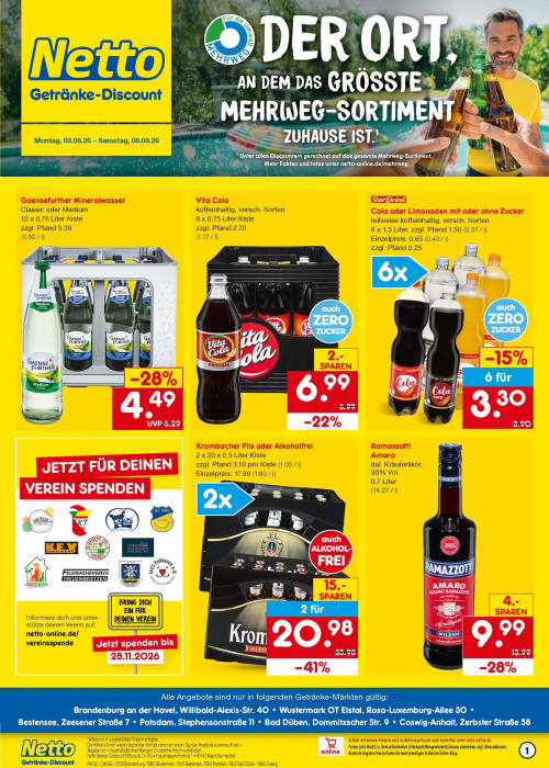 Getränkemarkt in deiner Nähe
