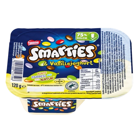 Smarties, Lion oder Nesquik Joghurt