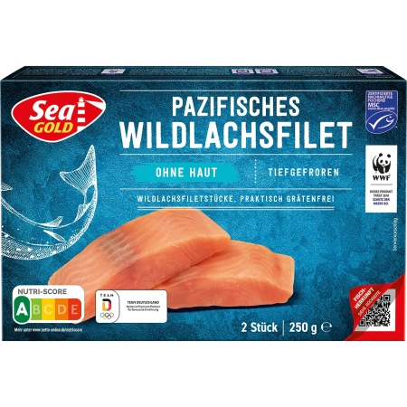 Pazifisches Wildlachsfilet