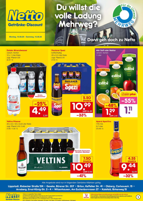 Getränkemarkt in deiner Nähe
