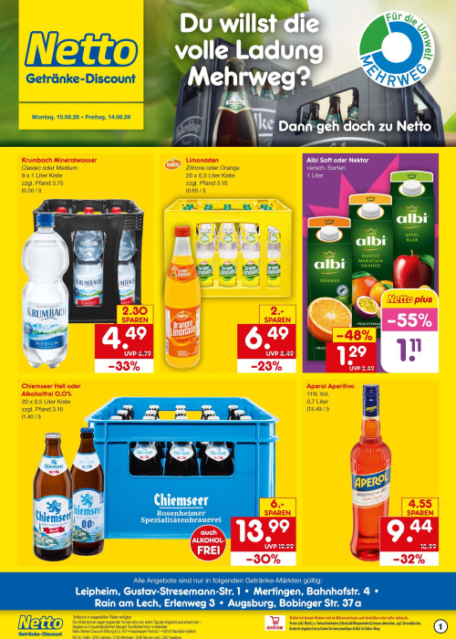 Getränkemarkt in deiner Nähe