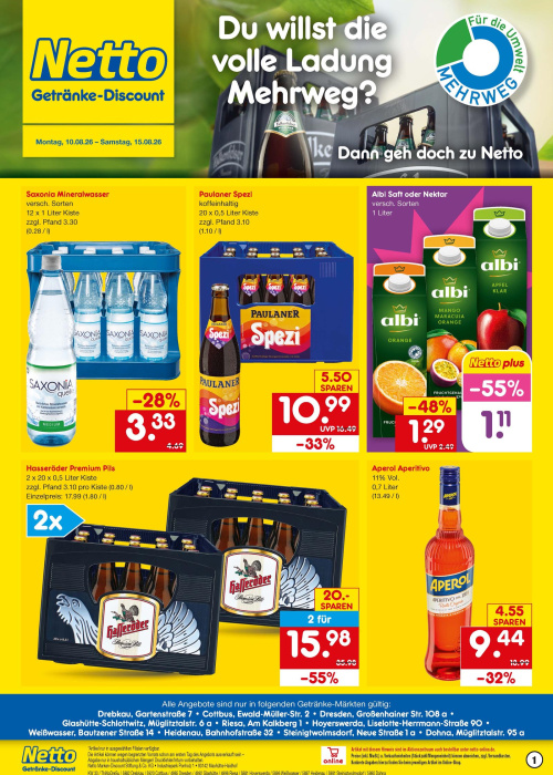 Getränkemarkt in deiner Nähe