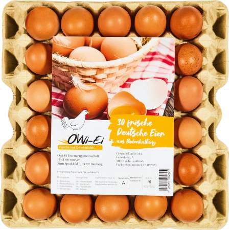 Eier aus Bodenhaltung