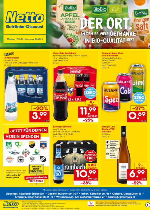 Getränkemarkt in deiner Nähe