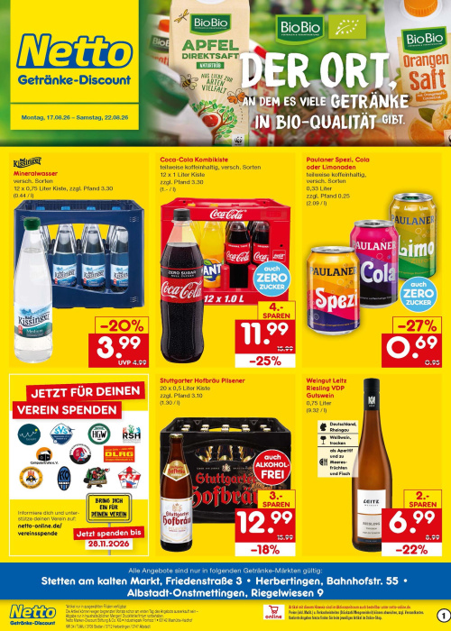Getränkemarkt in deiner Nähe