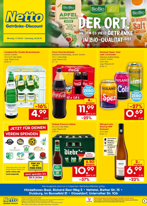 Getränkemarkt in deiner Nähe
