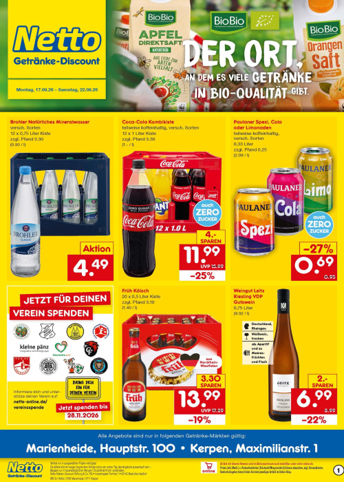 Getränkemarkt in deiner Nähe