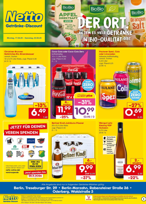 Getränkemarkt in deiner Nähe