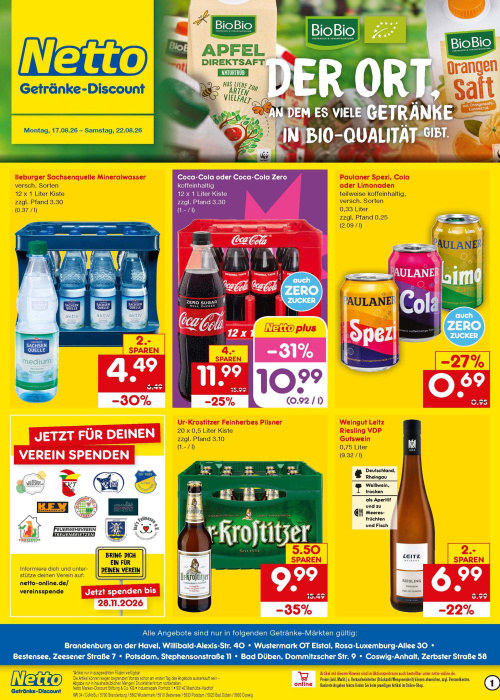 Getränkemarkt in deiner Nähe
