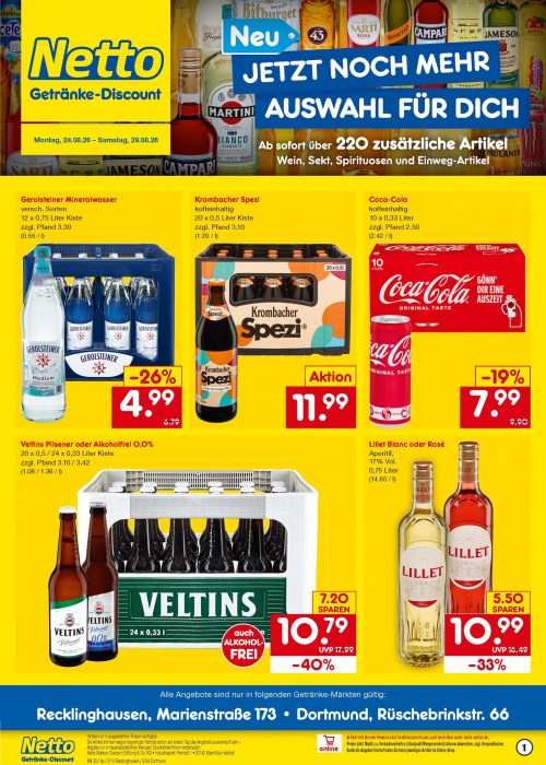 Getränkemarkt in deiner Nähe
