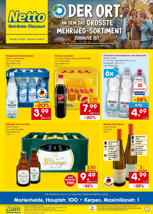 Getränkemarkt in deiner Nähe