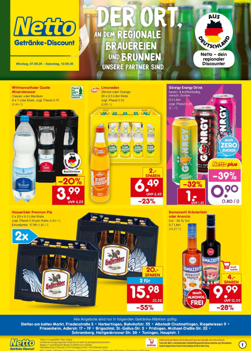 Getränkemarkt in deiner Nähe