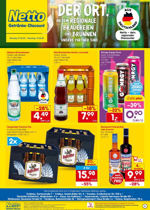 Getränkemarkt in deiner Nähe