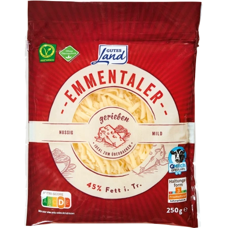 Emmentaler gerieben