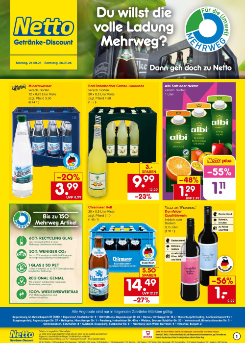 Getränkemarkt in deiner Nähe