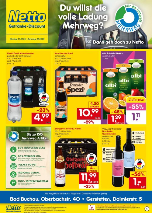 Getränkemarkt in deiner Nähe