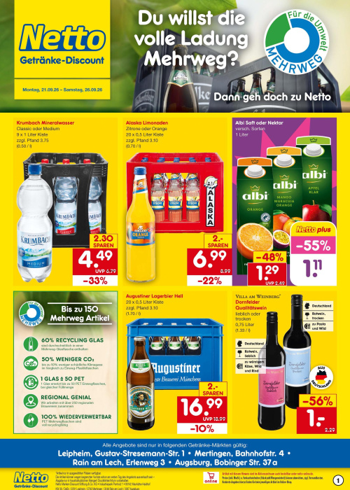 Getränkemarkt in deiner Nähe