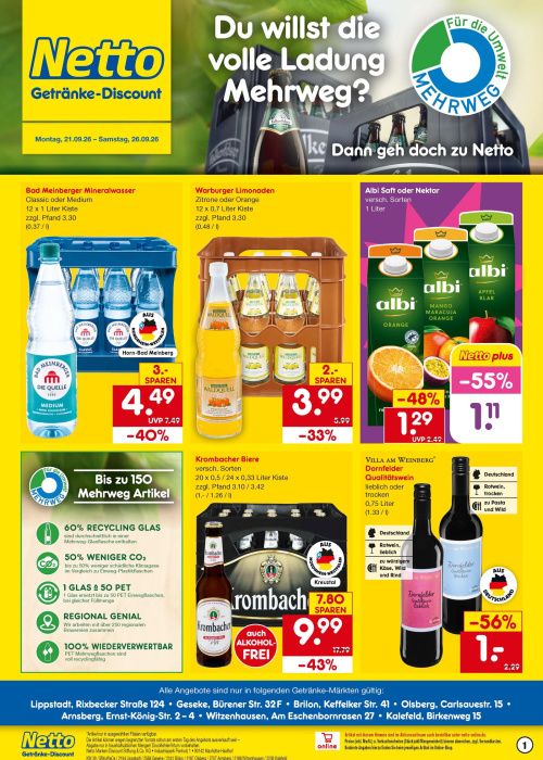Getränkemarkt in deiner Nähe
