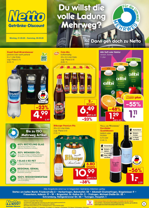 Getränkemarkt in deiner Nähe
