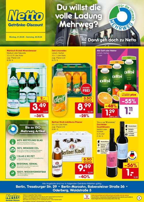 Getränkemarkt in deiner Nähe
