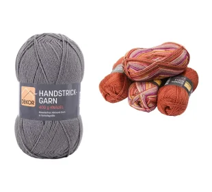 Großknäuel oder Sockenstrickset