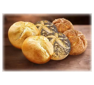 Kaiser-, Mohn- oder Sesambrötchen