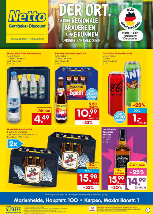 Getränkemarkt in deiner Nähe