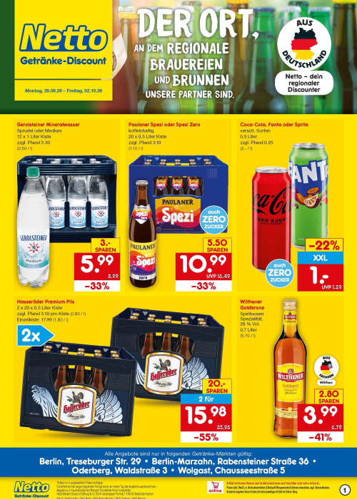 Getränkemarkt in deiner Nähe