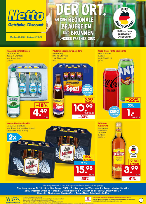 Getränkemarkt in deiner Nähe