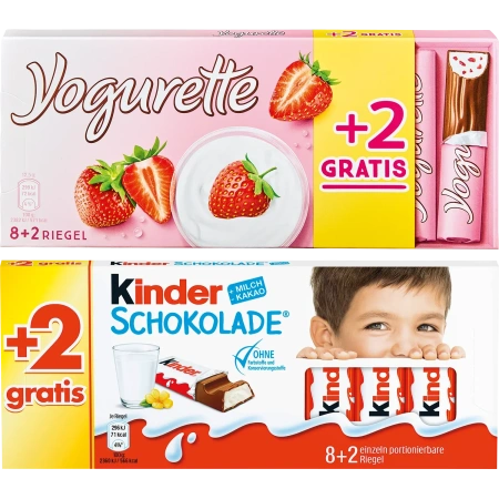 Yogurette oder Kinder Schokolade