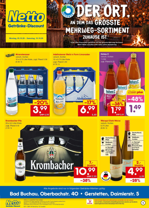 Getränkemarkt in deiner Nähe