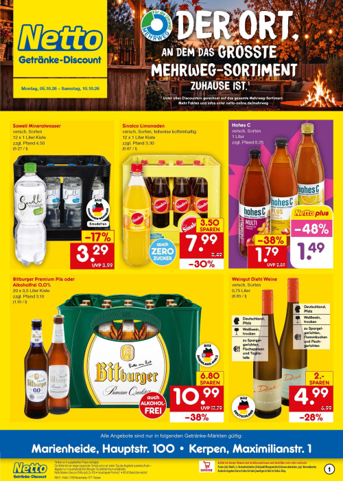 Getränkemarkt in deiner Nähe