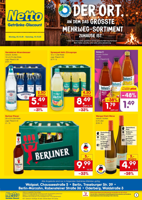 Getränkemarkt in deiner Nähe