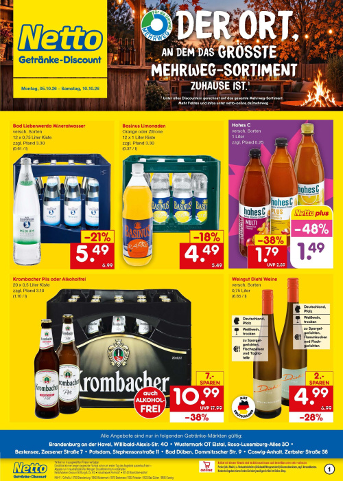 Getränkemarkt in deiner Nähe