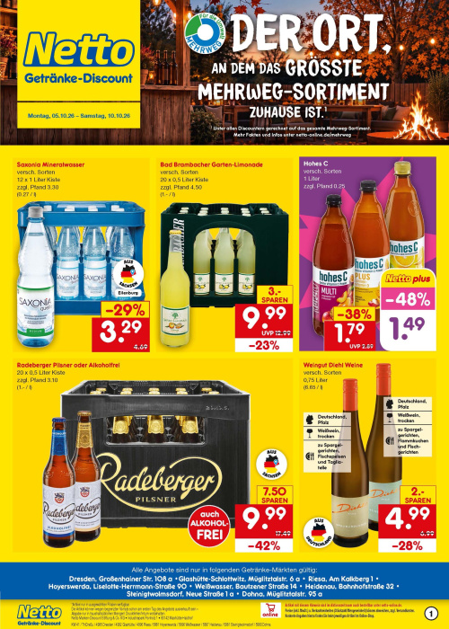 Getränkemarkt in deiner Nähe