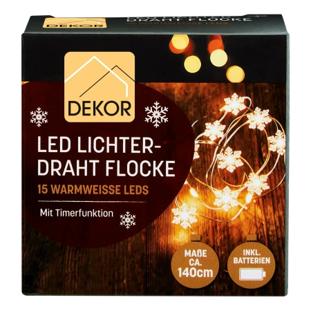 LED Lichterdraht mit 15 oder 20 LEDs