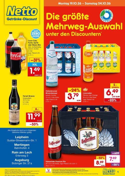 Getränkemarkt in deiner Nähe