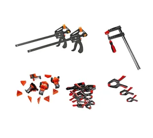 Leim-, Schraub-, Schnellspannzwingen oder Eckzwingen