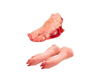 Schweine-Kopf ohne Backen oder Schweine-Pfote