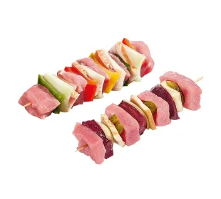 Fleischspieß oder Schaschlik