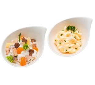 Geflügelsalat oder Dresdner Eiersalat