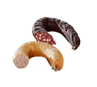 Hausmacher Leberwurst oder Bauernspeckwurst