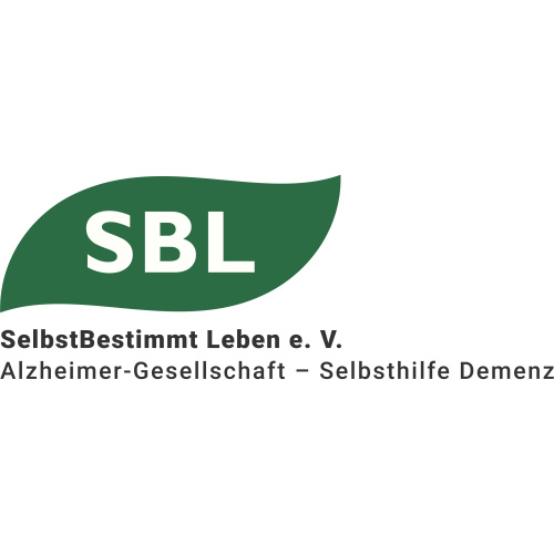 Logo "SelbstBestimmt Leben e. V." Alzheimer Gesellschaft - Selbsthilfe Demenz